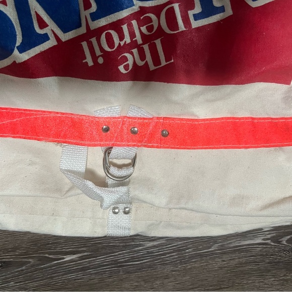 Vintage Detroit News Canvas Delivery Bag with Red and Blue Logo - Picture 2 of 5